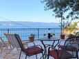 Mimice, Terrasse dans l’hébergement en type apartment, avec la vue sur la mer, animaux acceptés et WiFi.