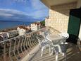 Duće, Terrasse dans l’hébergement en type studio-apartment, avec la vue sur la mer et WiFi.