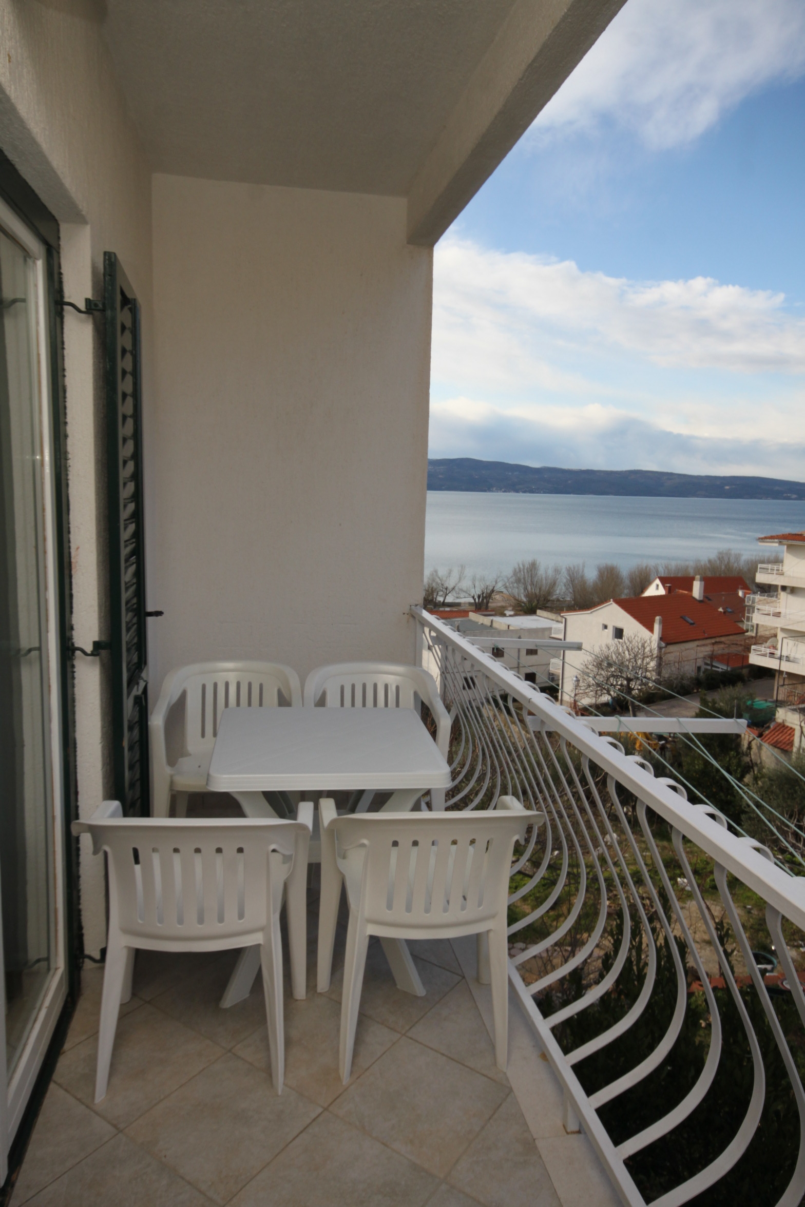 Studio flat with balcony and sea view Duće, Omiš  AS-c
