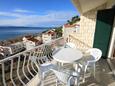 Duće, Terrace in the studio-apartment, with a sea view and WiFi.