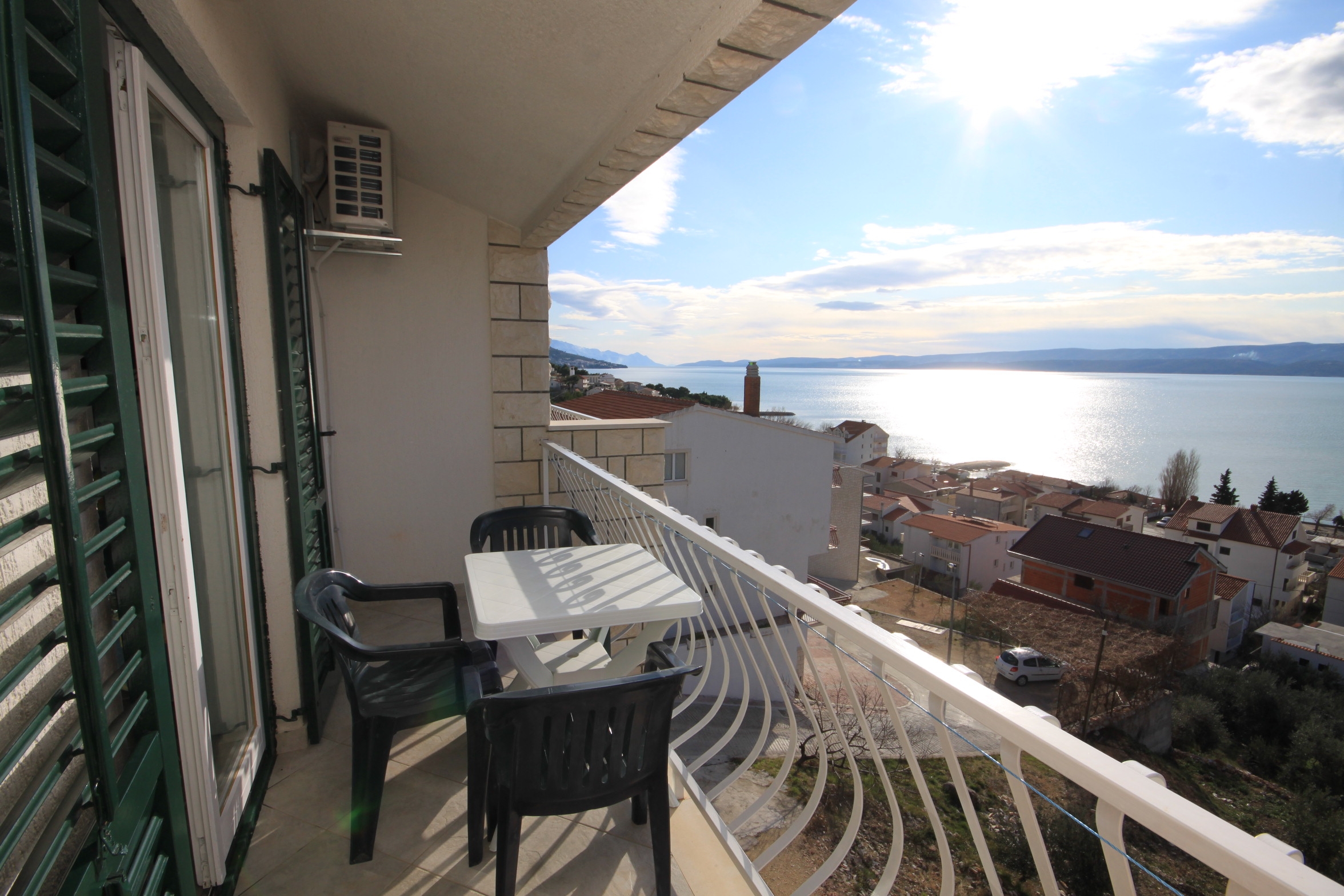 Studio flat with balcony and sea view Duće, Omiš  AS-e