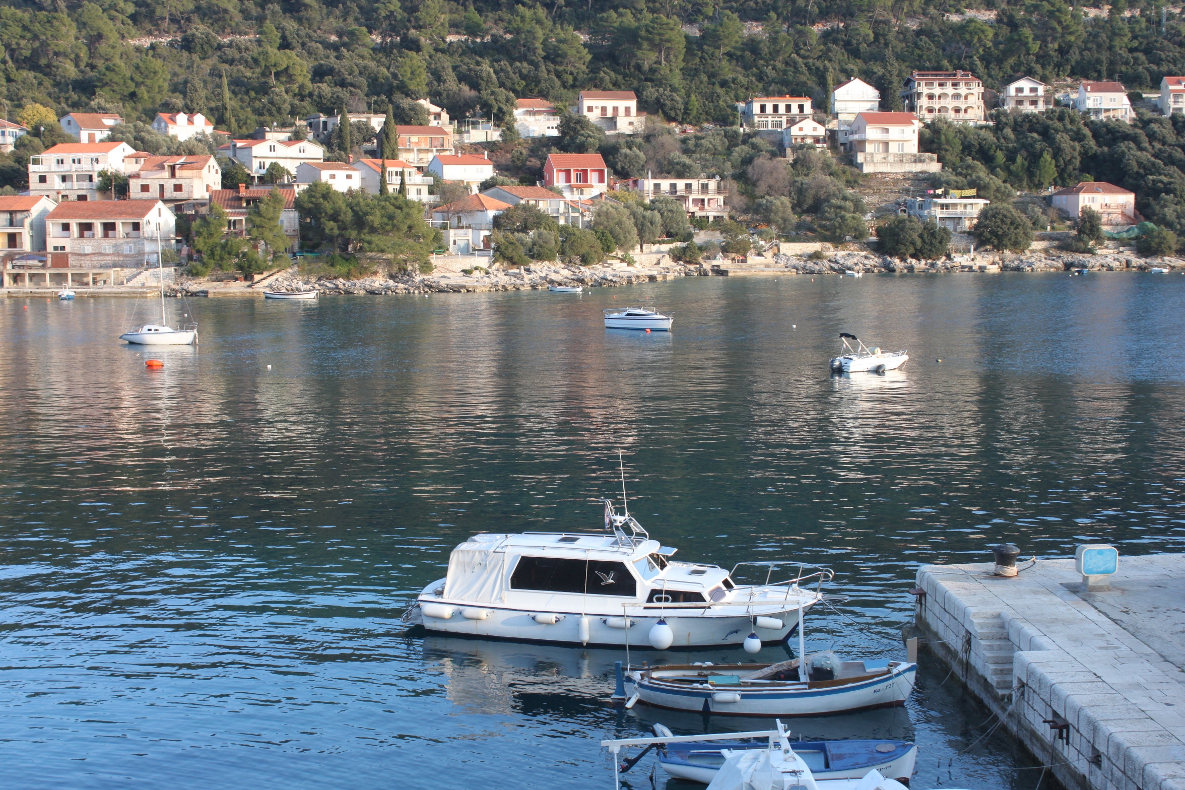 Two bedroom apartment with terrace and sea view Brna, Korčula  A-a
