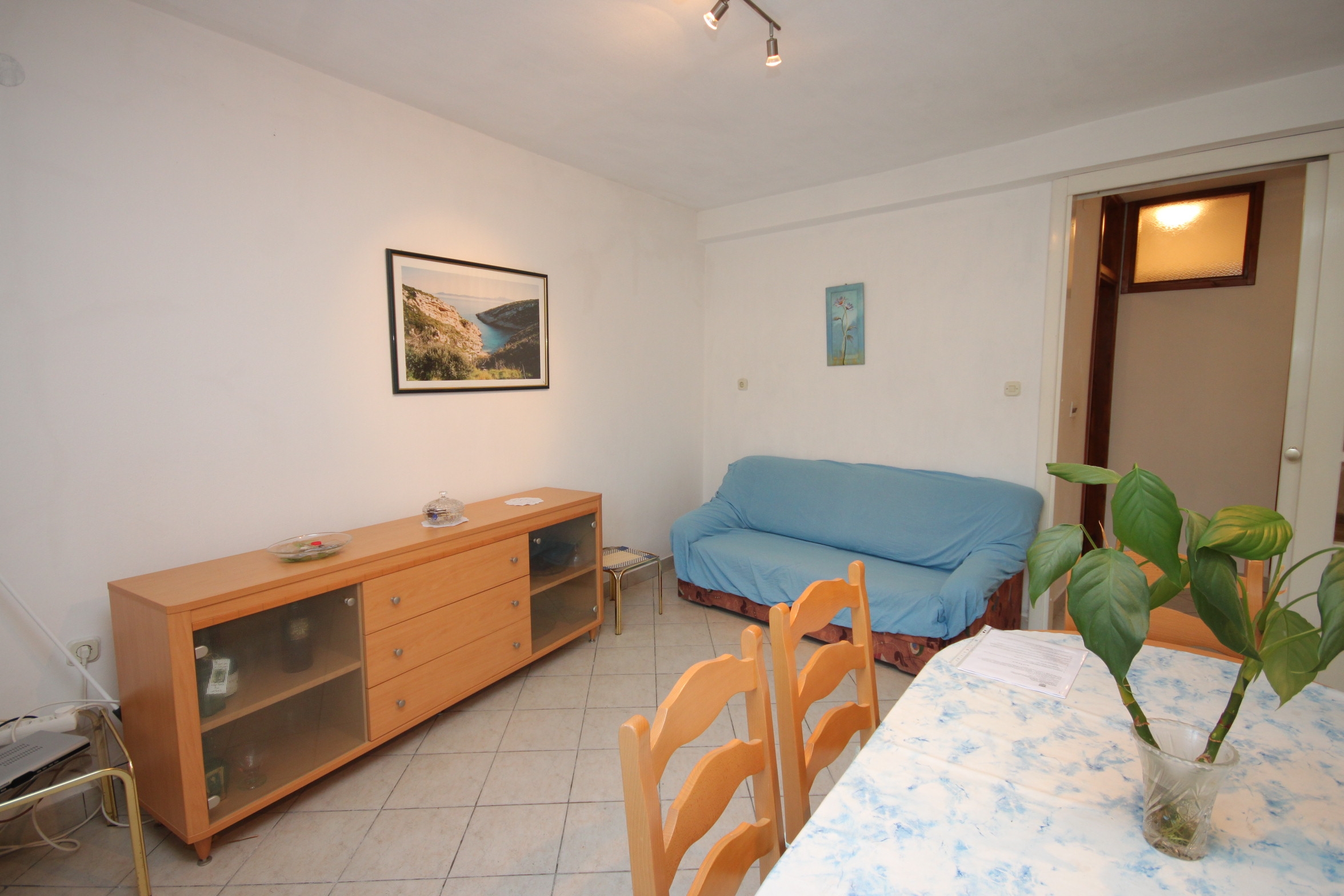 Two bedroom apartment with balcony and sea view Brna, Korčula (A-7553-b)