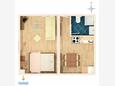 Split, Plan in the studio-apartment, WiFi.