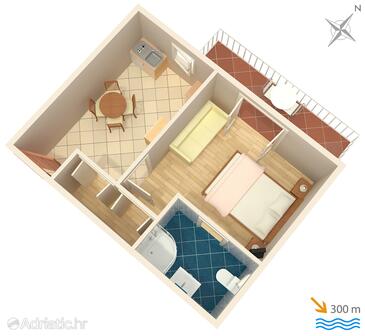 Plan Sumartin, Plan in the apartment, WIFI.