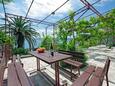Dugi Rat, Terrace in the apartment, with a sea view, (pet friendly) and WiFi.