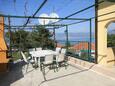 Slatine, Terrace 1 in the apartment, with a sea view, (pet friendly) and WiFi.