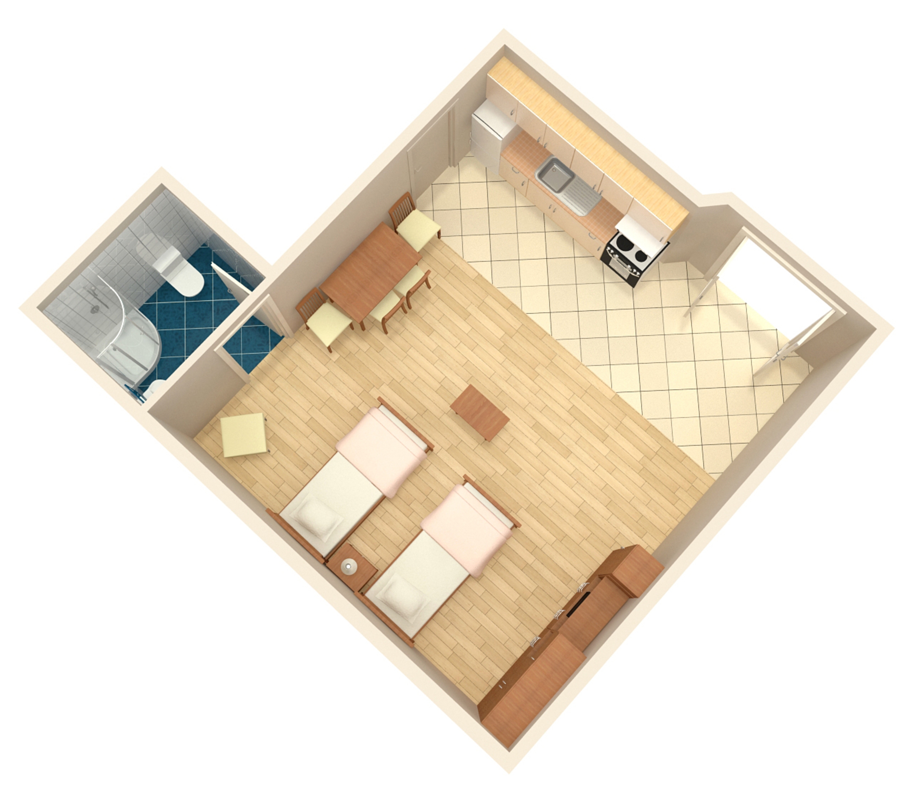 Studio flat with air-conditioning Split  AS-a