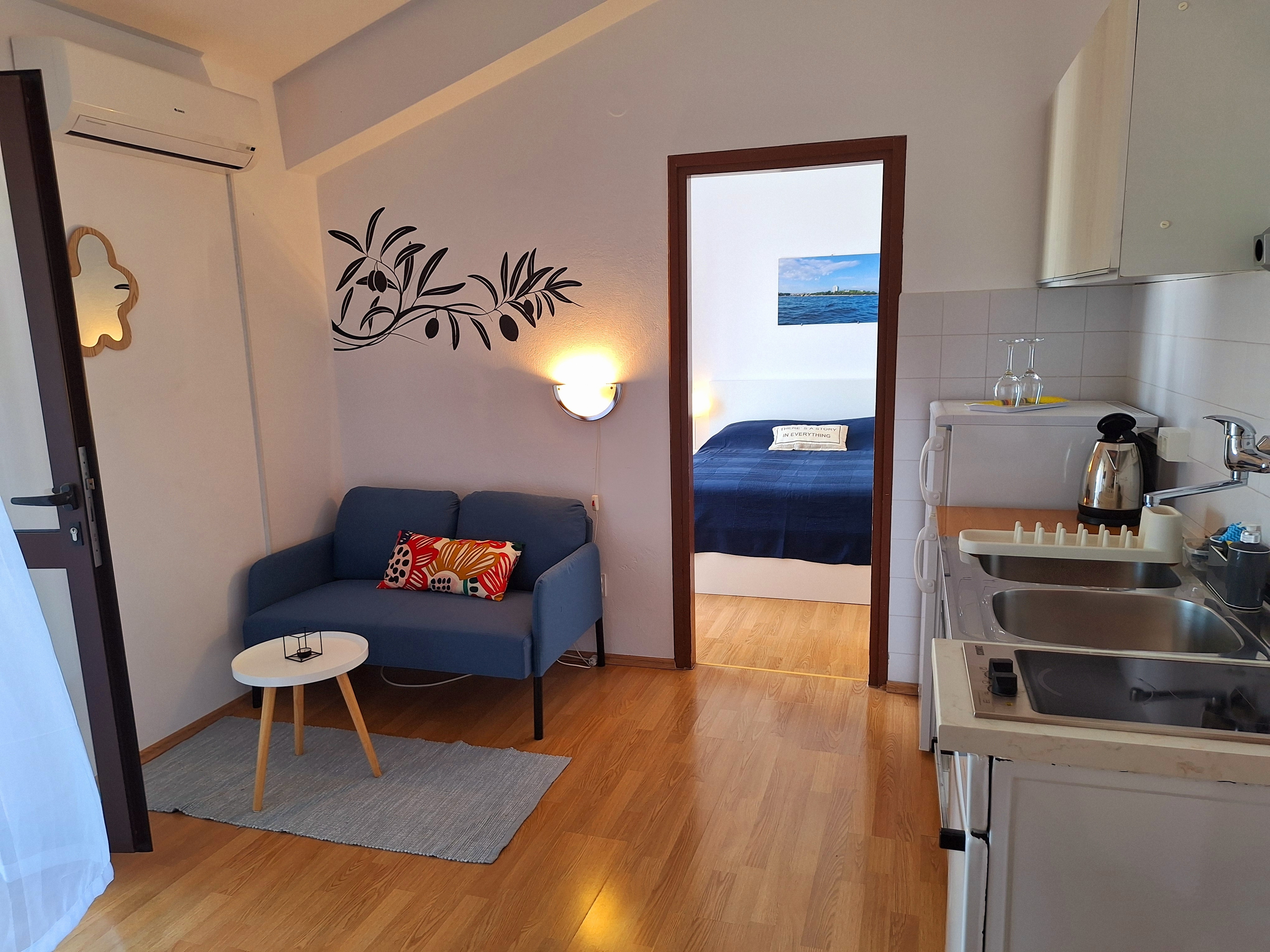 One bedroom apartment with terrace and sea view Vodice (A-7604-b)