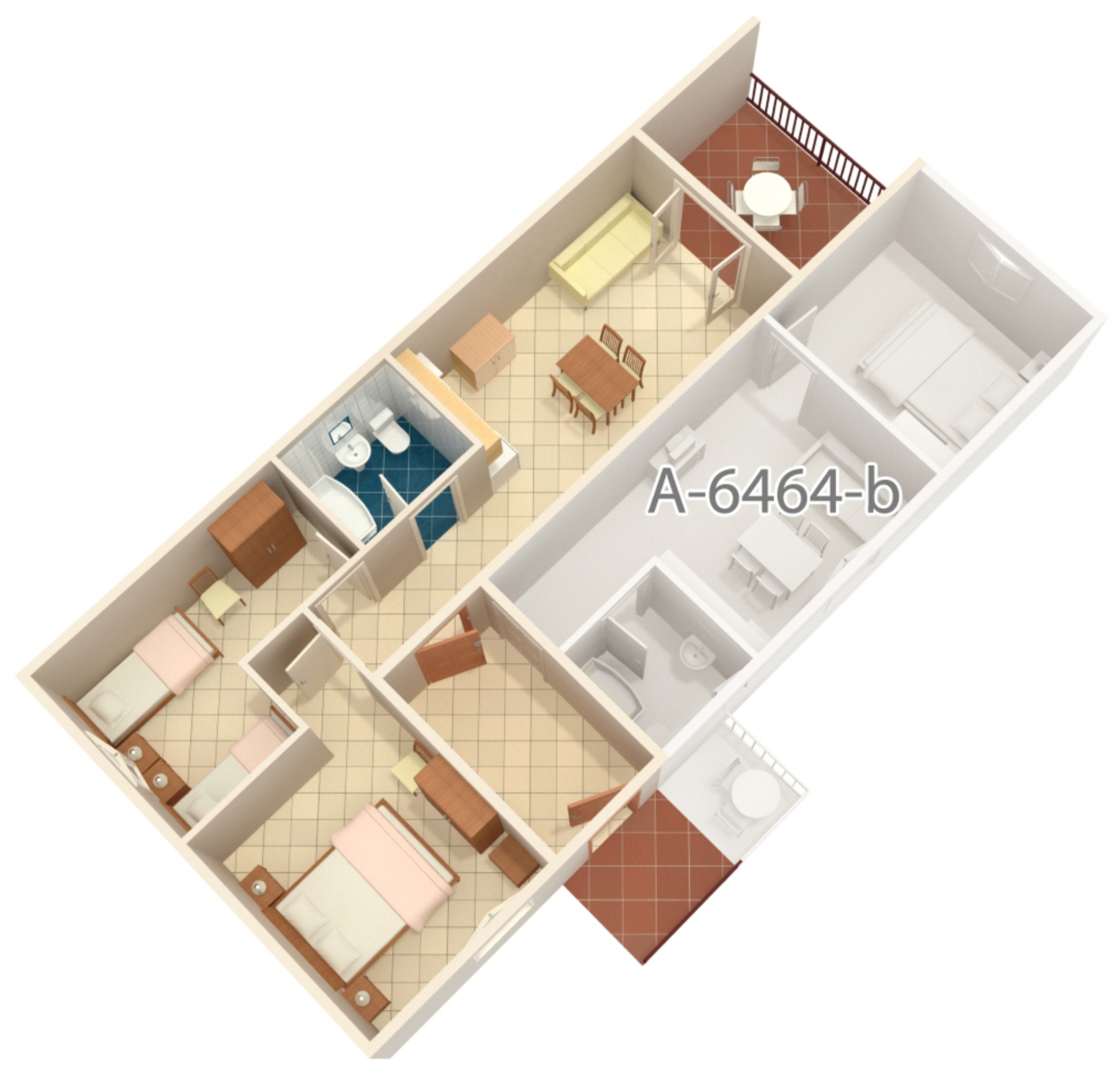 Two bedroom apartment with terrace and sea view Rabac, Labin  A-c