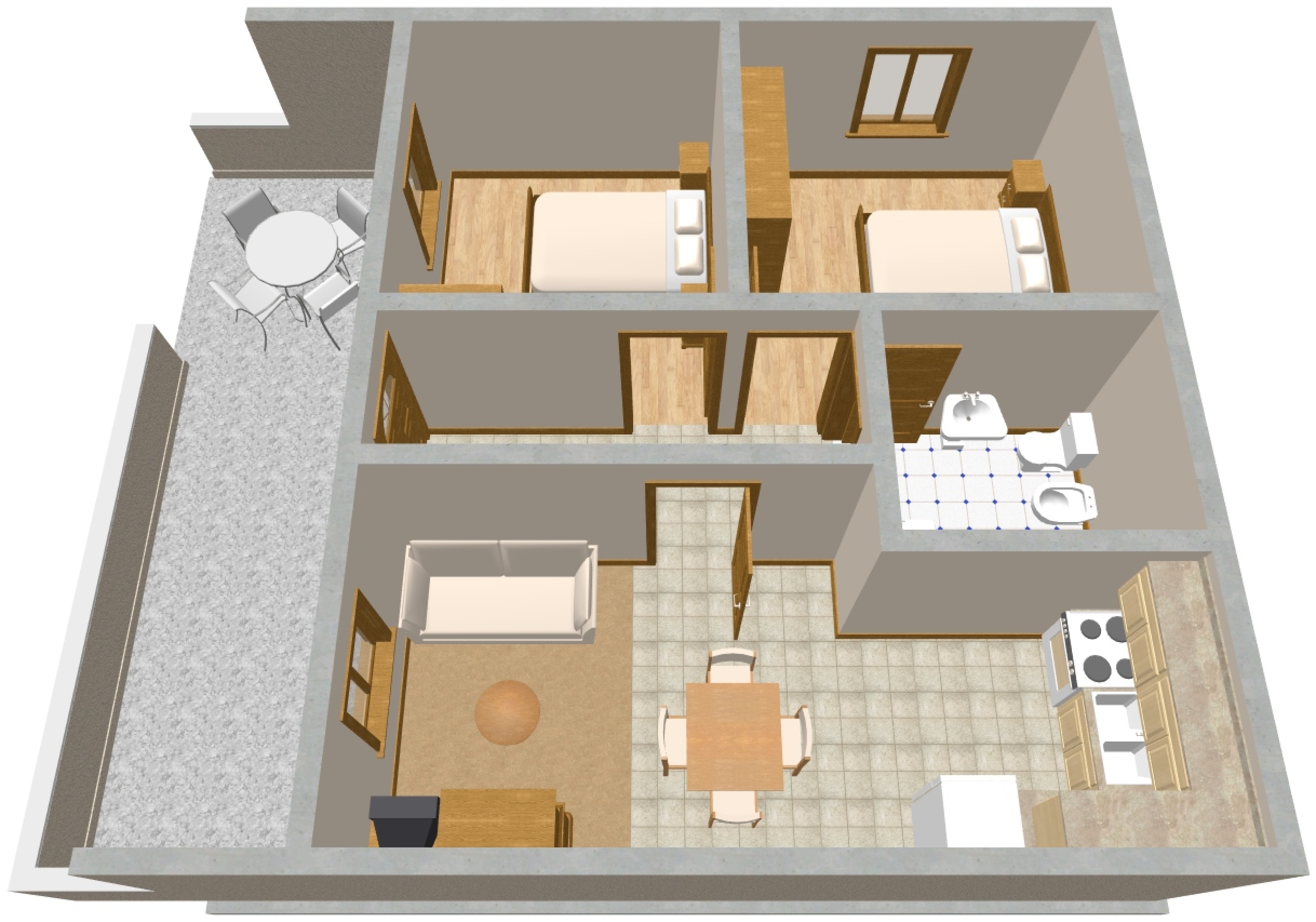 Two bedroom apartment with terrace Sumartin, Brač  A-a