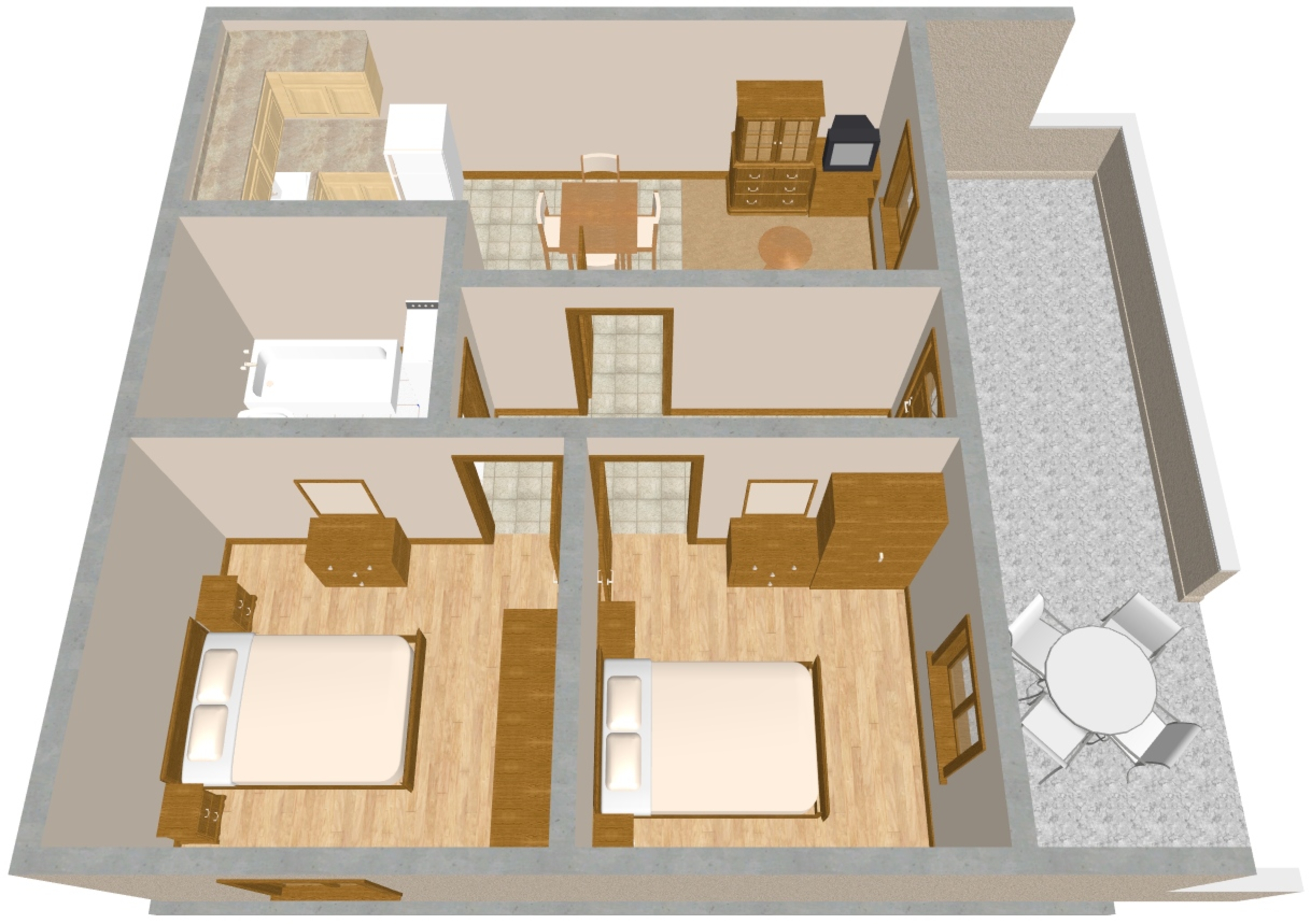 Two bedroom apartment with terrace Sumartin, Brač  A-a