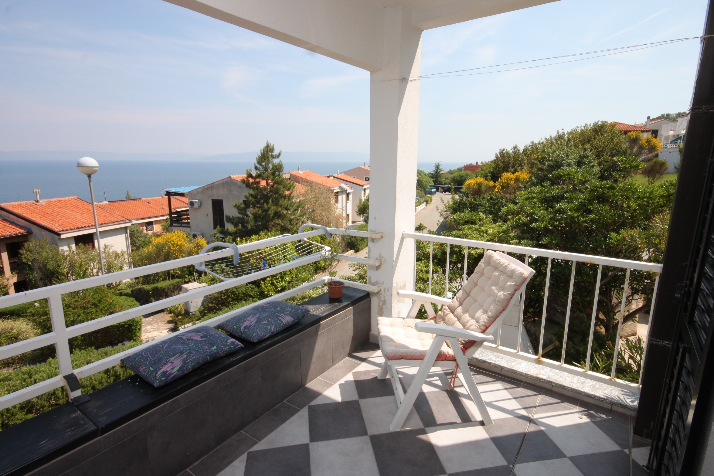 One bedroom apartment with terrace and sea view Ravni, Labin  A-a