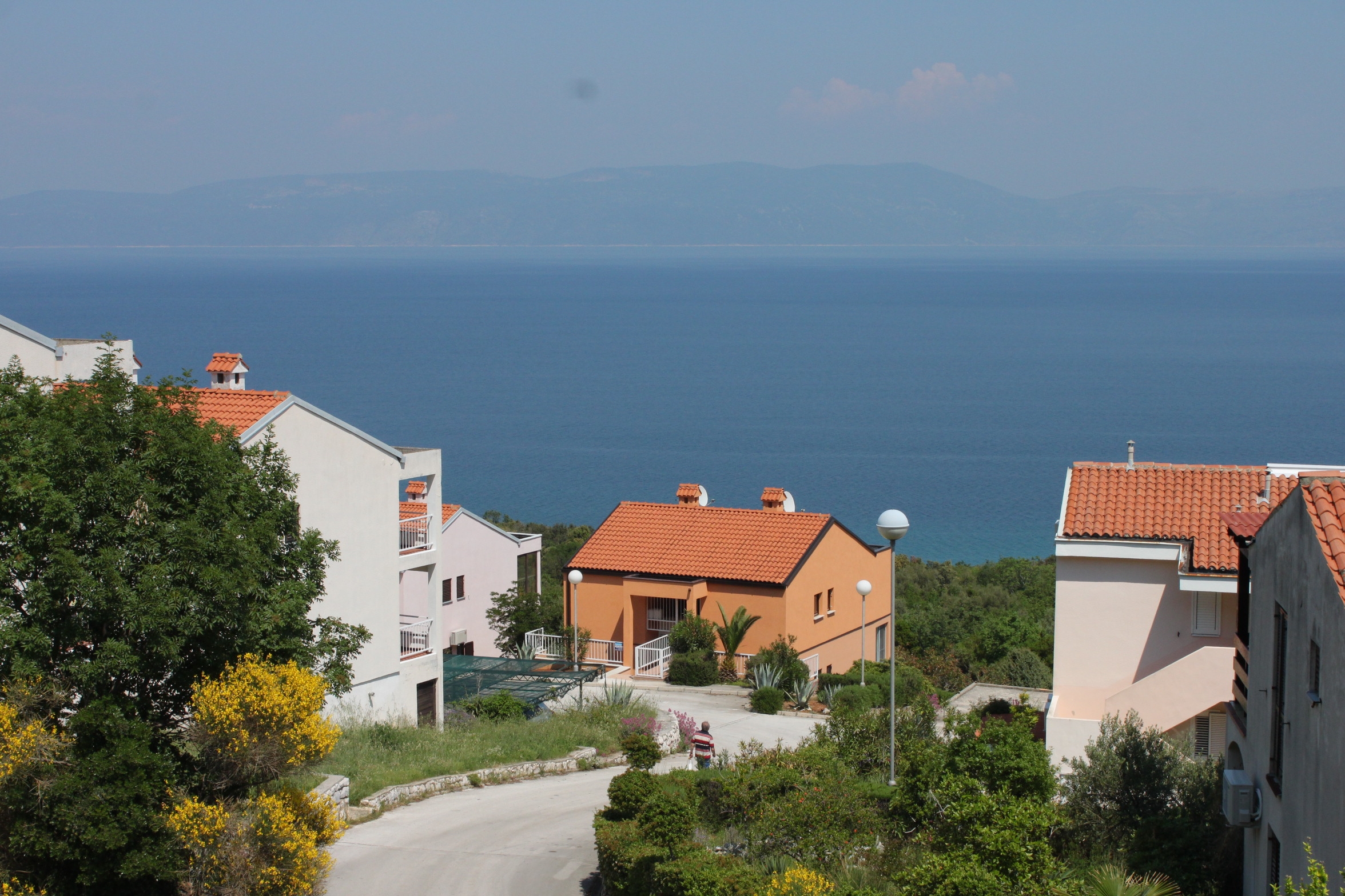 One bedroom apartment with terrace and sea view Ravni, Labin  A-a