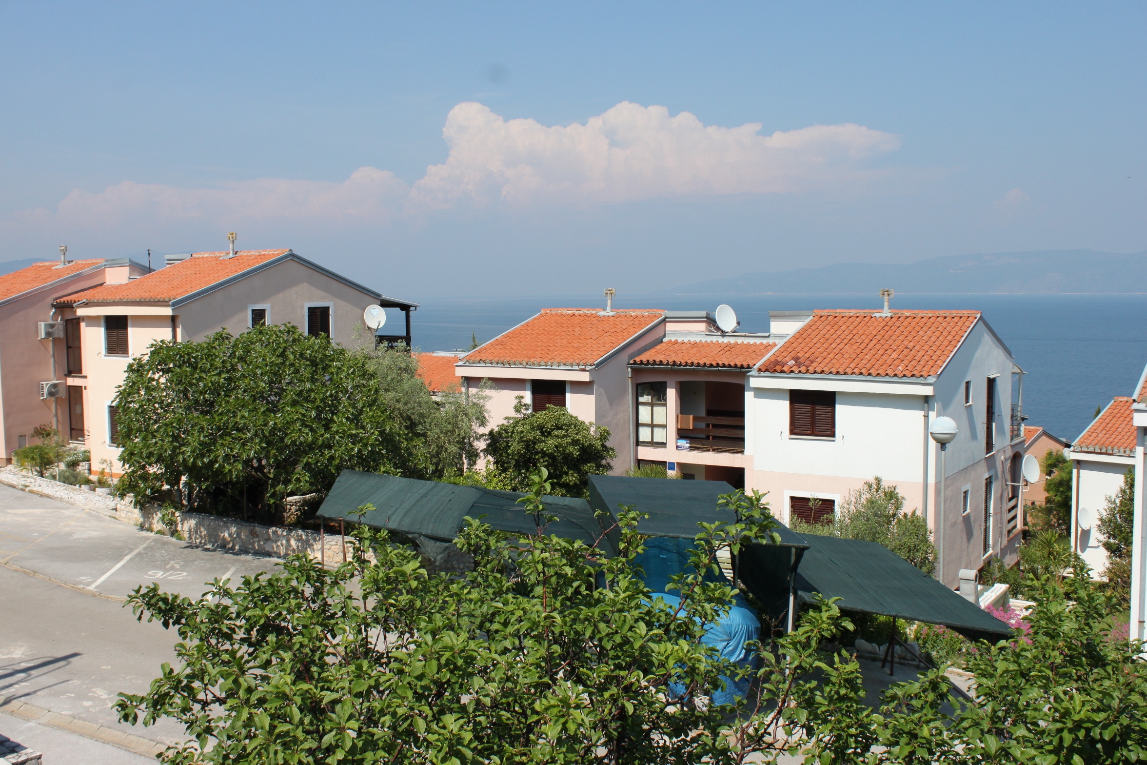 One bedroom apartment with terrace and sea view Ravni, Labin  A-a