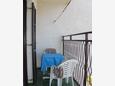 Balcony Pula, Balcony in the apartment, with a sea view, (pet friendly) and WiFi.