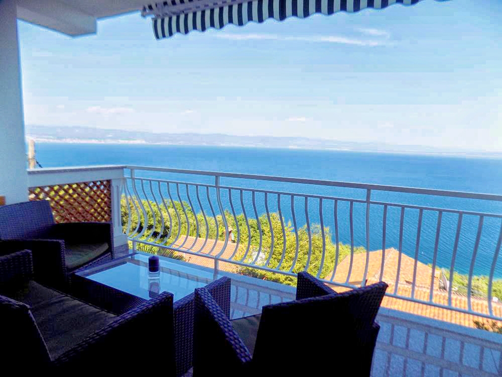 Studio apartman s terasom i pogledom na more Mošćenice, Opatija  AS-c
