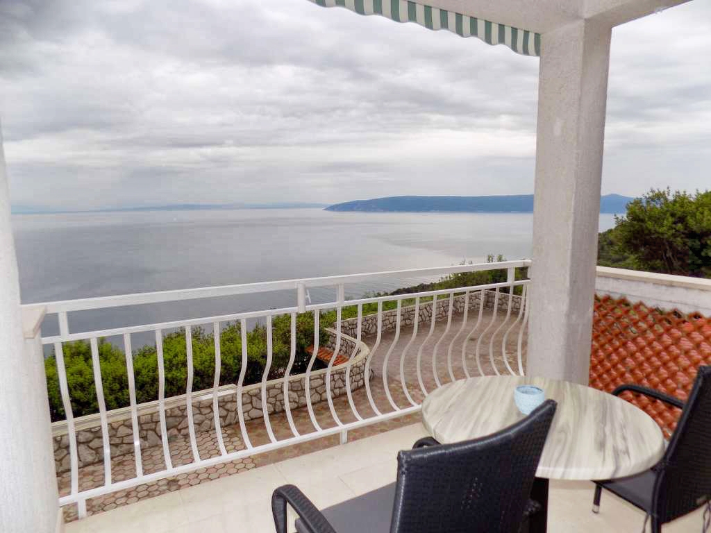 Studio flat with terrace and sea view Mošćenice, Opatija (AS-7689-b)
