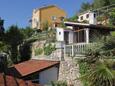 Mošćenice, Terrasse commune - vue dans l’hébergement en type studio-apartment, animaux acceptés et WiFi.