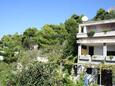 Balkon - pohled Omiš, Balkon - pohled v ubytování typu studio-apartment, WiFi.