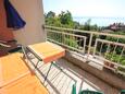 Lovran, Terrace in the apartment, with a sea view, (pet friendly) and WiFi.