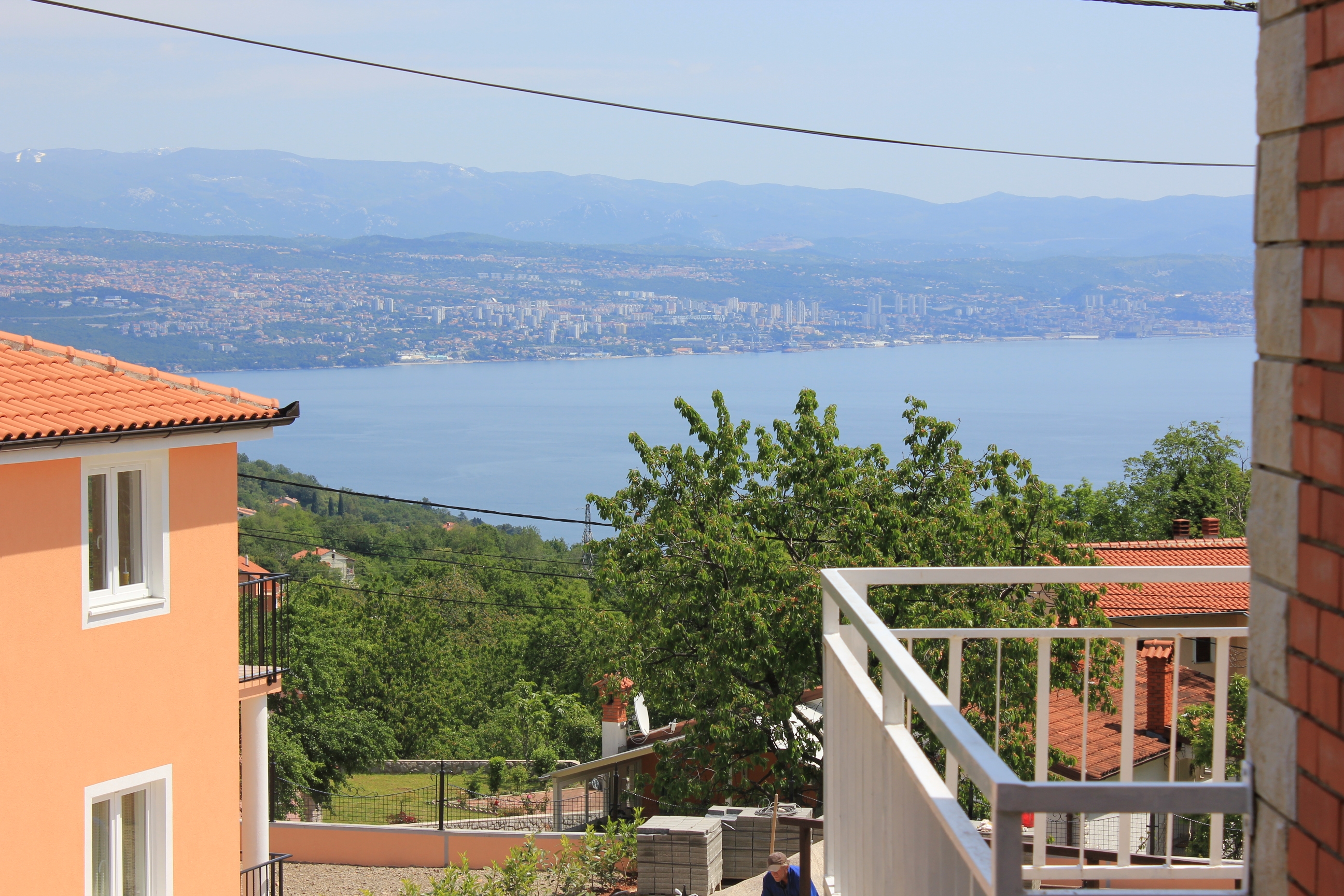 Two bedroom house with terrace and sea view Oprič, Opatija  K