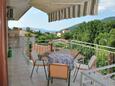 Oprič, Terrasse dans l’hébergement en type apartment, avec la vue sur la mer et WiFi.