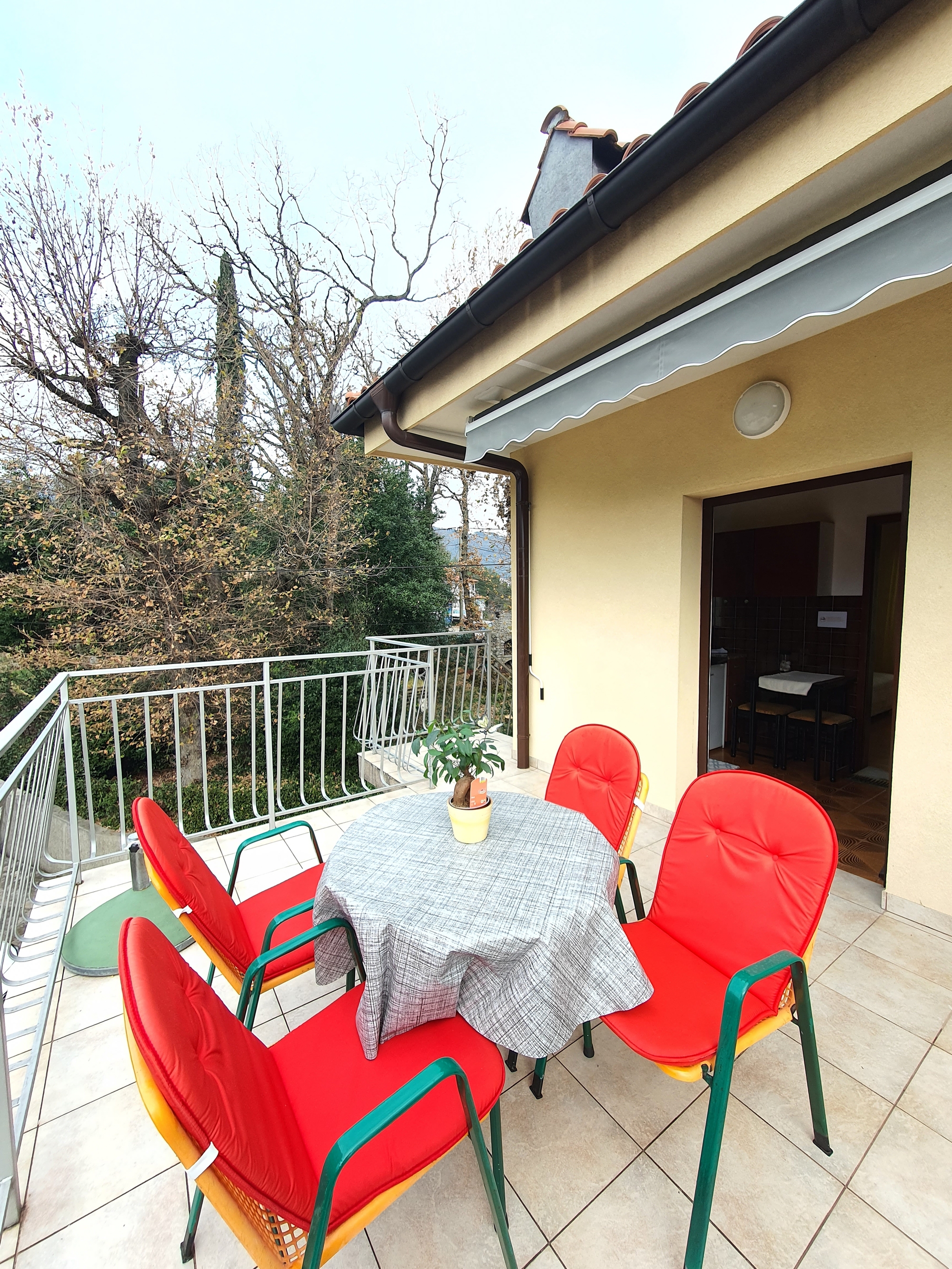 One bedroom apartment with terrace and sea view Oprič, Opatija  A-a