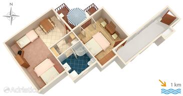 Plan Lovran, Plan in the apartment, dopusteni kucni ljubimci i WIFI.