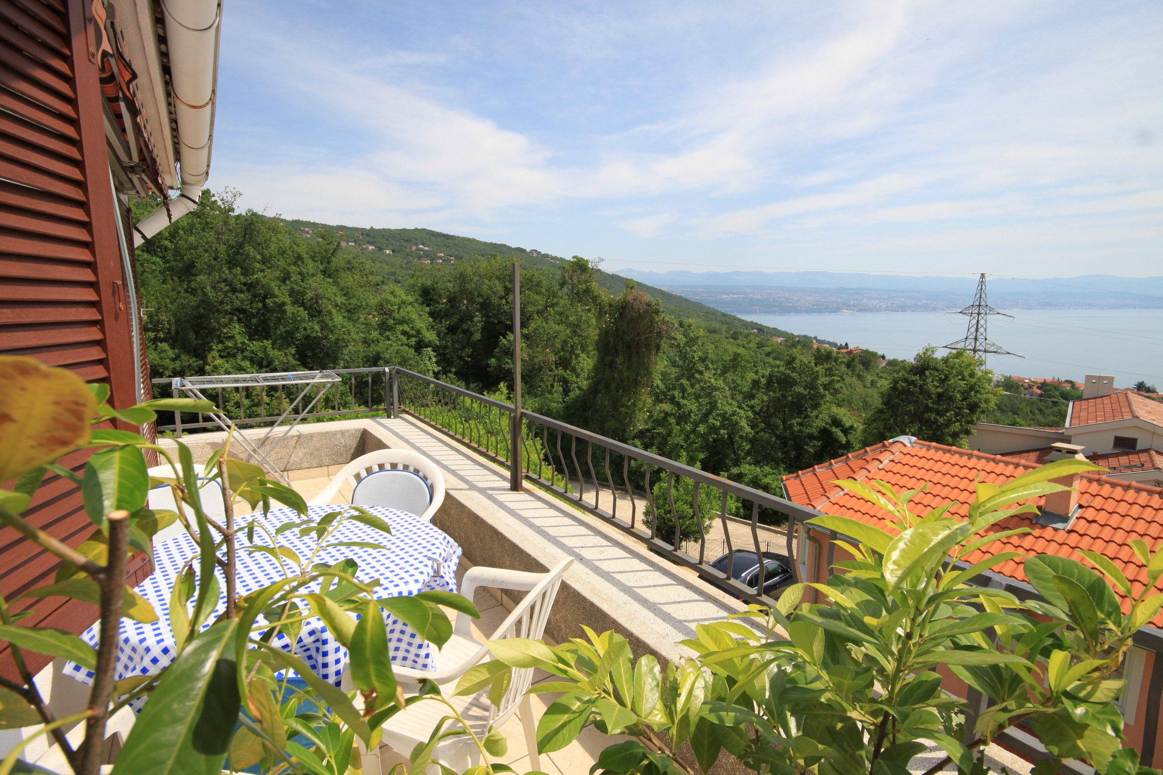 One bedroom apartment with balcony and sea view Oprič, Opatija  A-a