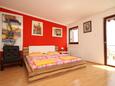 Ložnice Oprič, Ložnice v ubytování typu apartment, s klimatizací, domácí mazlíčci povoleni a WiFi.