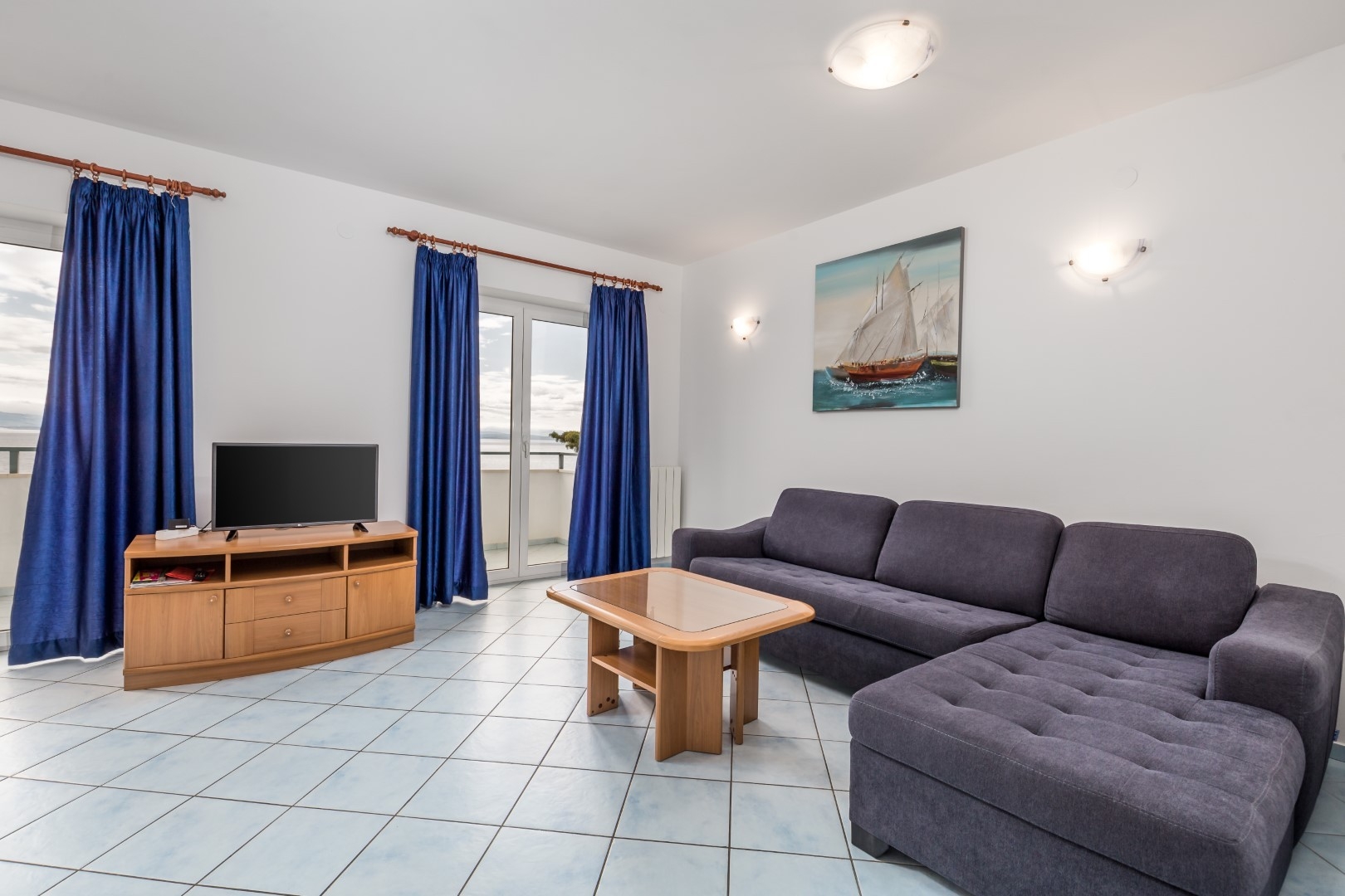 One bedroom apartment with terrace and sea view Mošćenička Draga, Opatija (A-7766-a)
