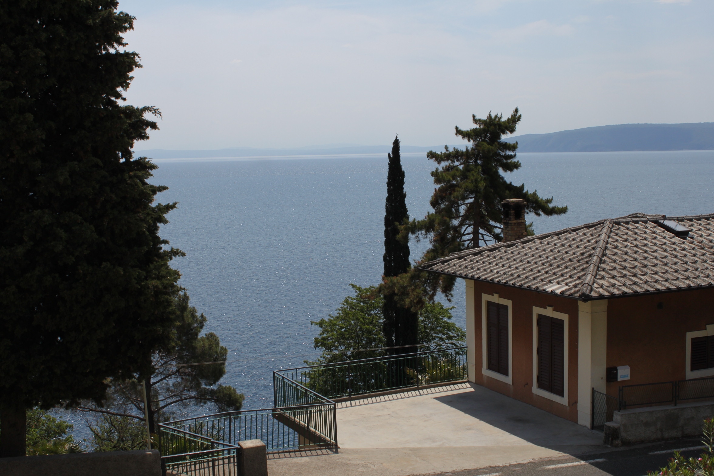 One bedroom apartment with terrace and sea view Mošćenička Draga, Opatija  A-a