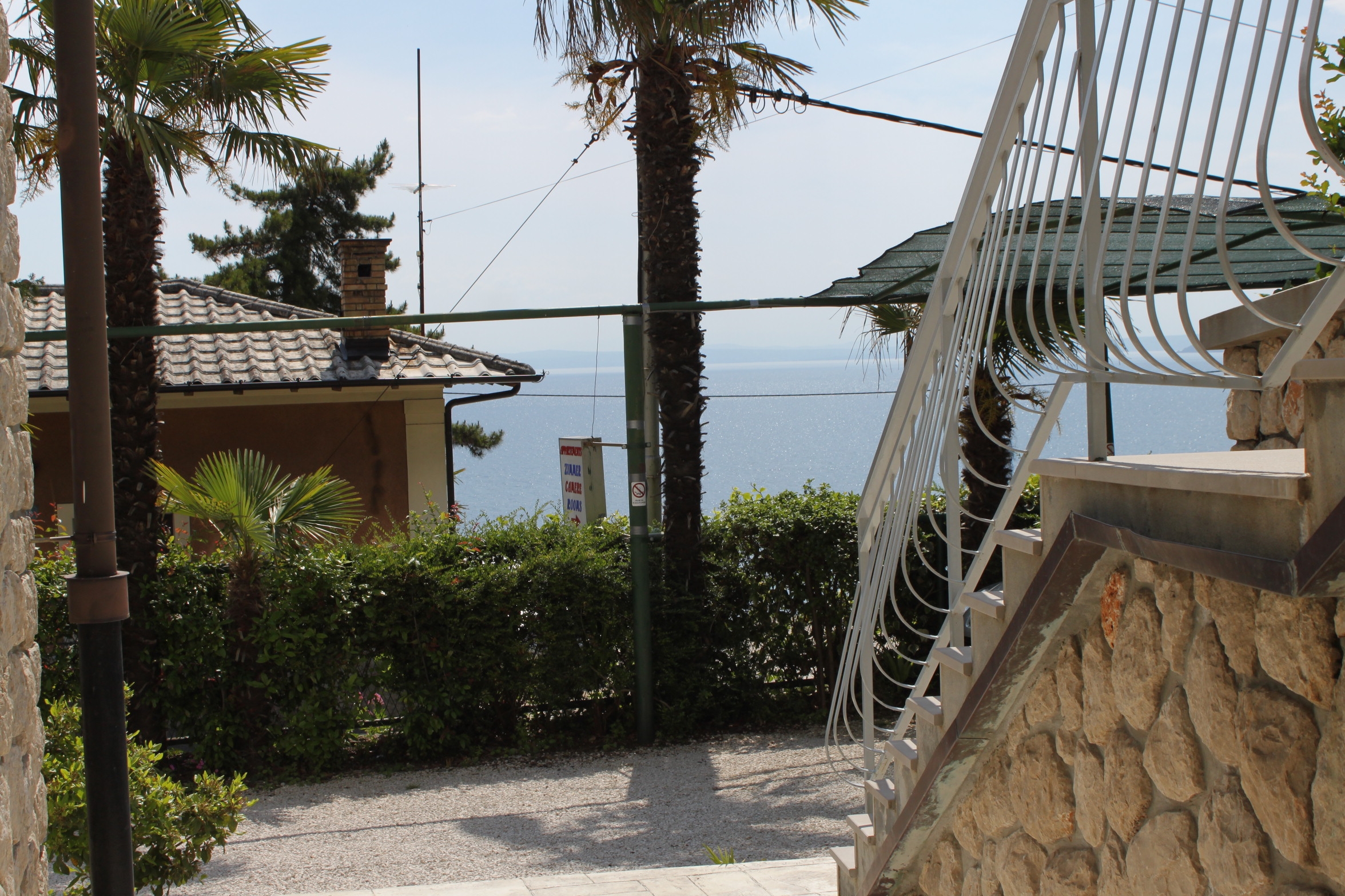 One bedroom apartment with terrace and sea view Mošćenička Draga, Opatija  A-c