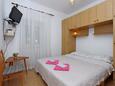 Ložnice Brseč, Ložnice v ubytování typu room, s klimatizací, domácí mazlíčci povoleni a WiFi.
