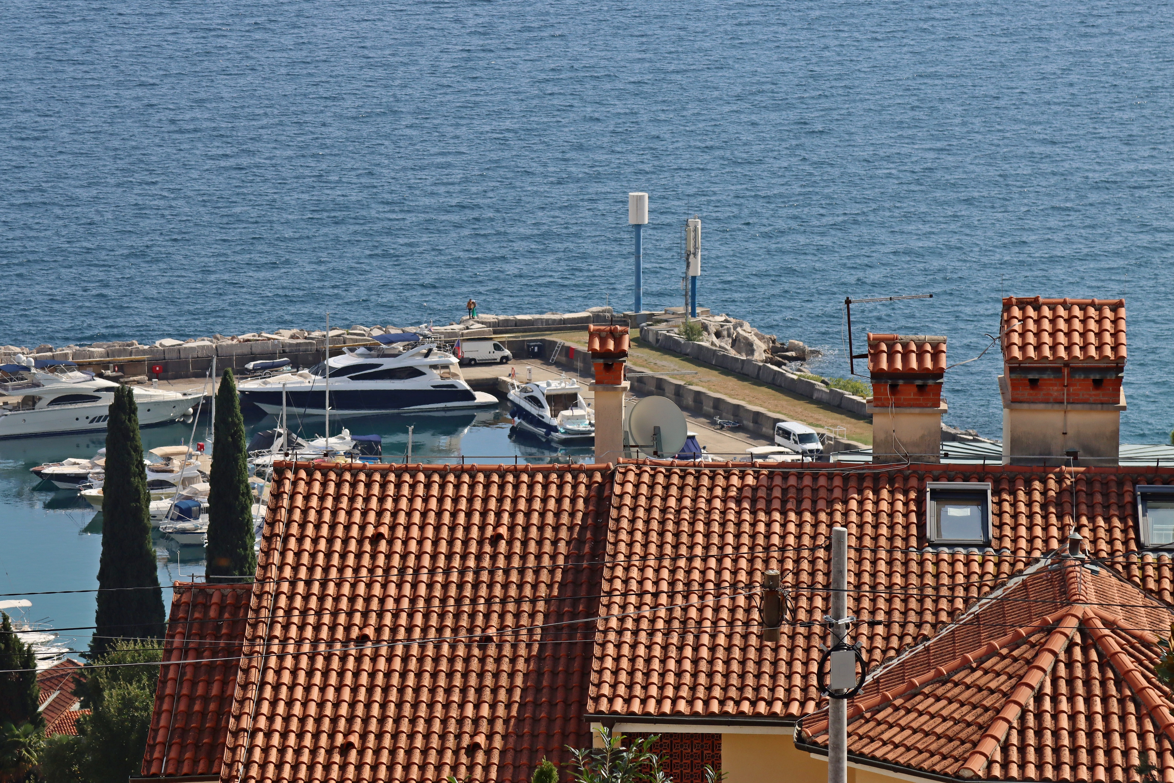 One bedroom apartment with terrace and sea view Ičići, Opatija  A-a