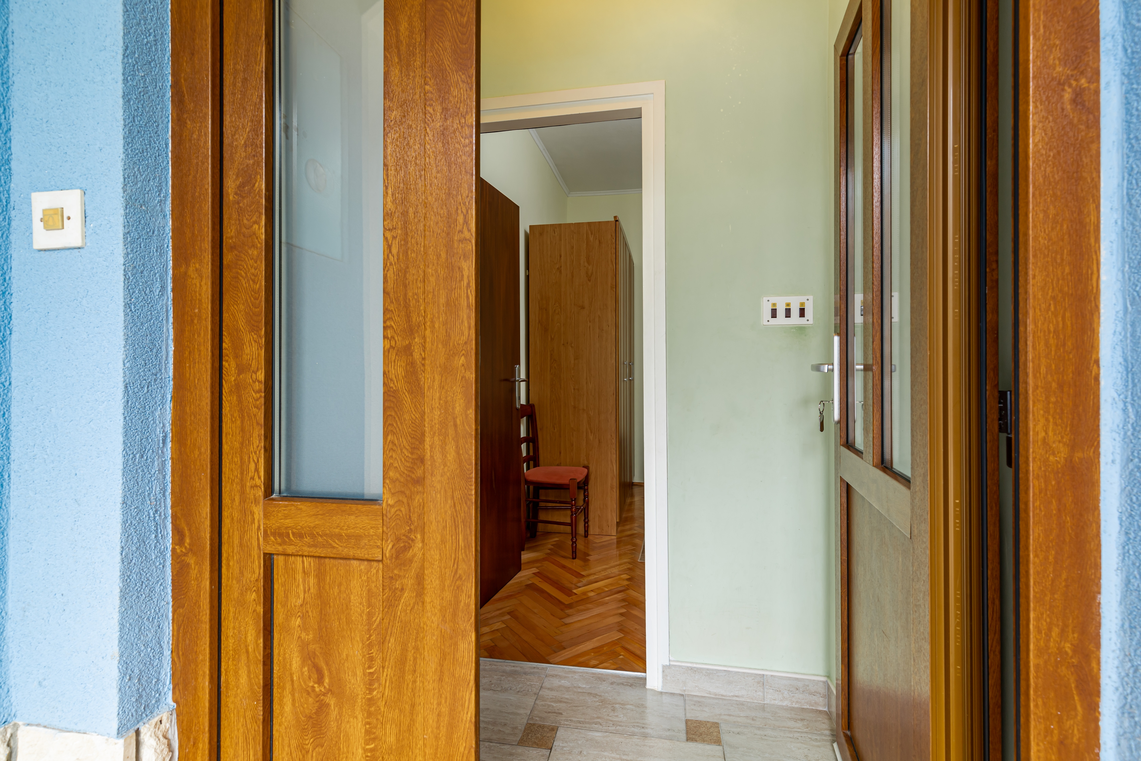 Two bedroom apartment with terrace and sea view Brseč, Opatija  A-b