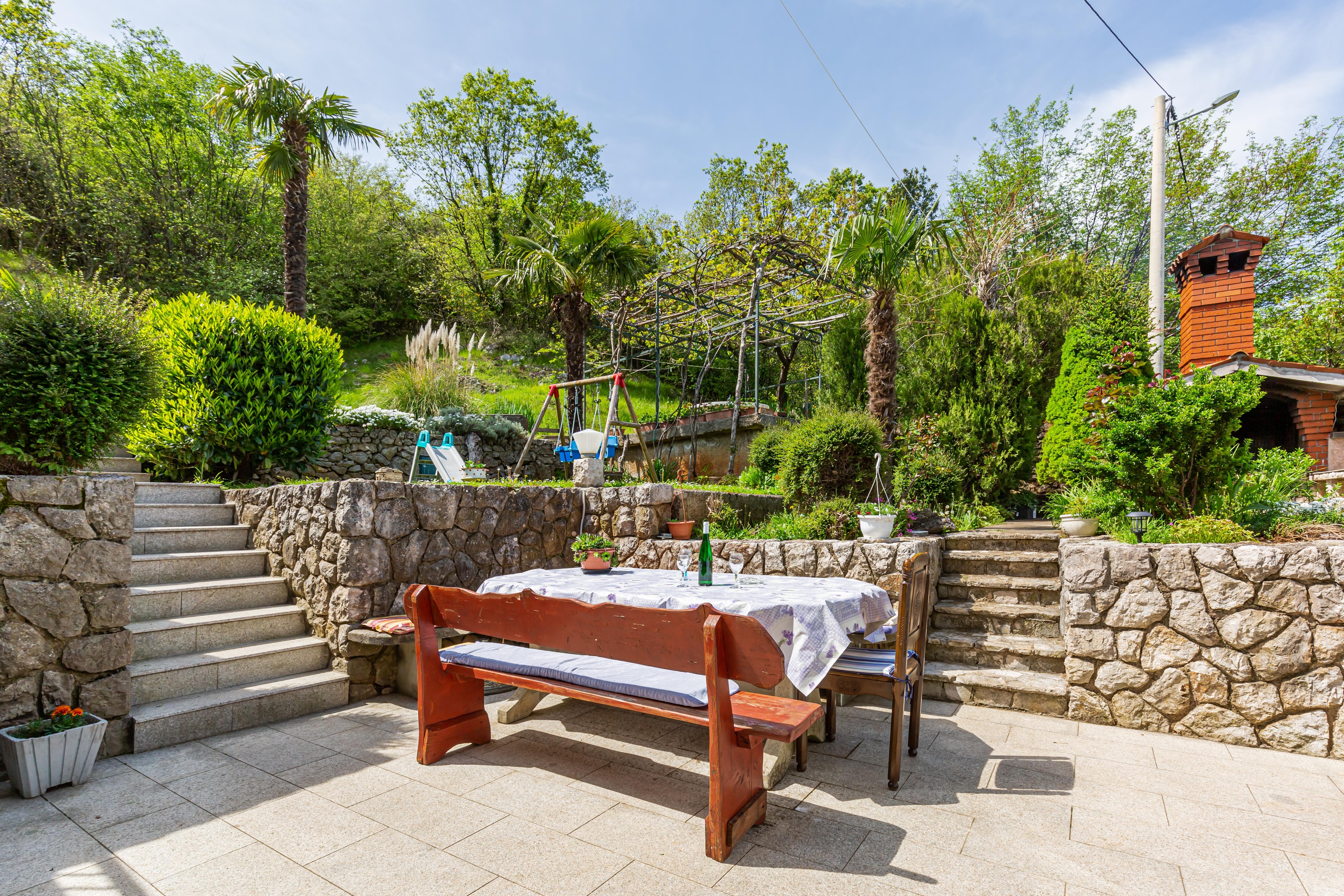 Studio flat with terrace Brseč, Opatija (AS-7796-b)