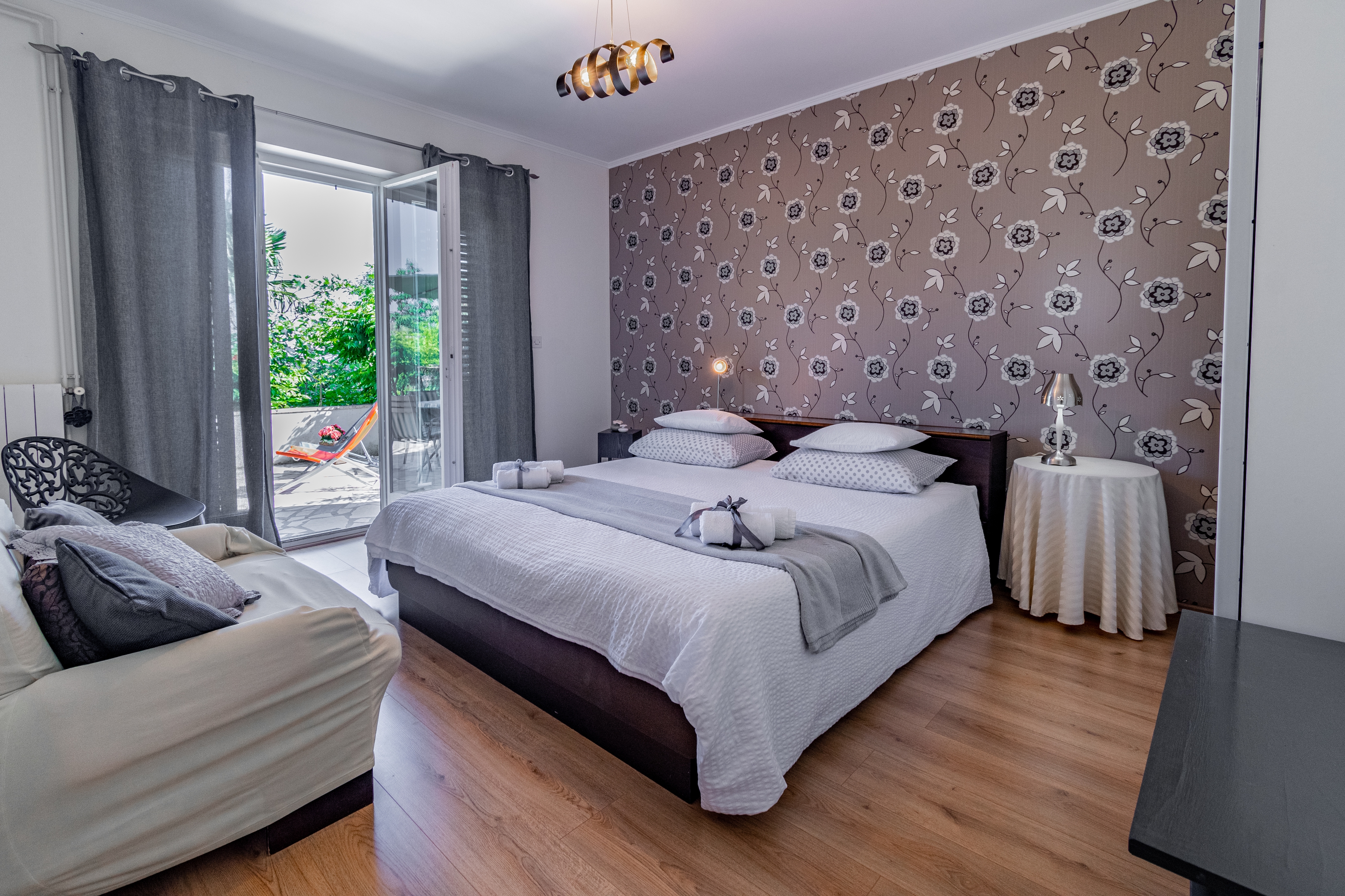 Three bedroom apartment with terrace and sea view Lovran, Opatija (A-7837-a)