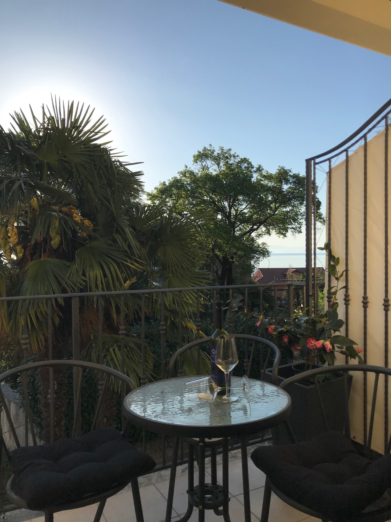One bedroom apartment with terrace and sea view Lovran, Opatija  A-c