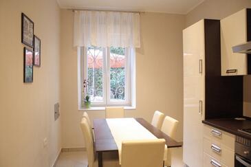 Dining room Lovran, Dining room in the apartment, dopusteni kucni ljubimci i WIFI.