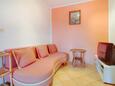Obývací pokoj Mali Lošinj, Obývací pokoj v ubytování typu apartment, domácí mazlíčci povoleni a WiFi.