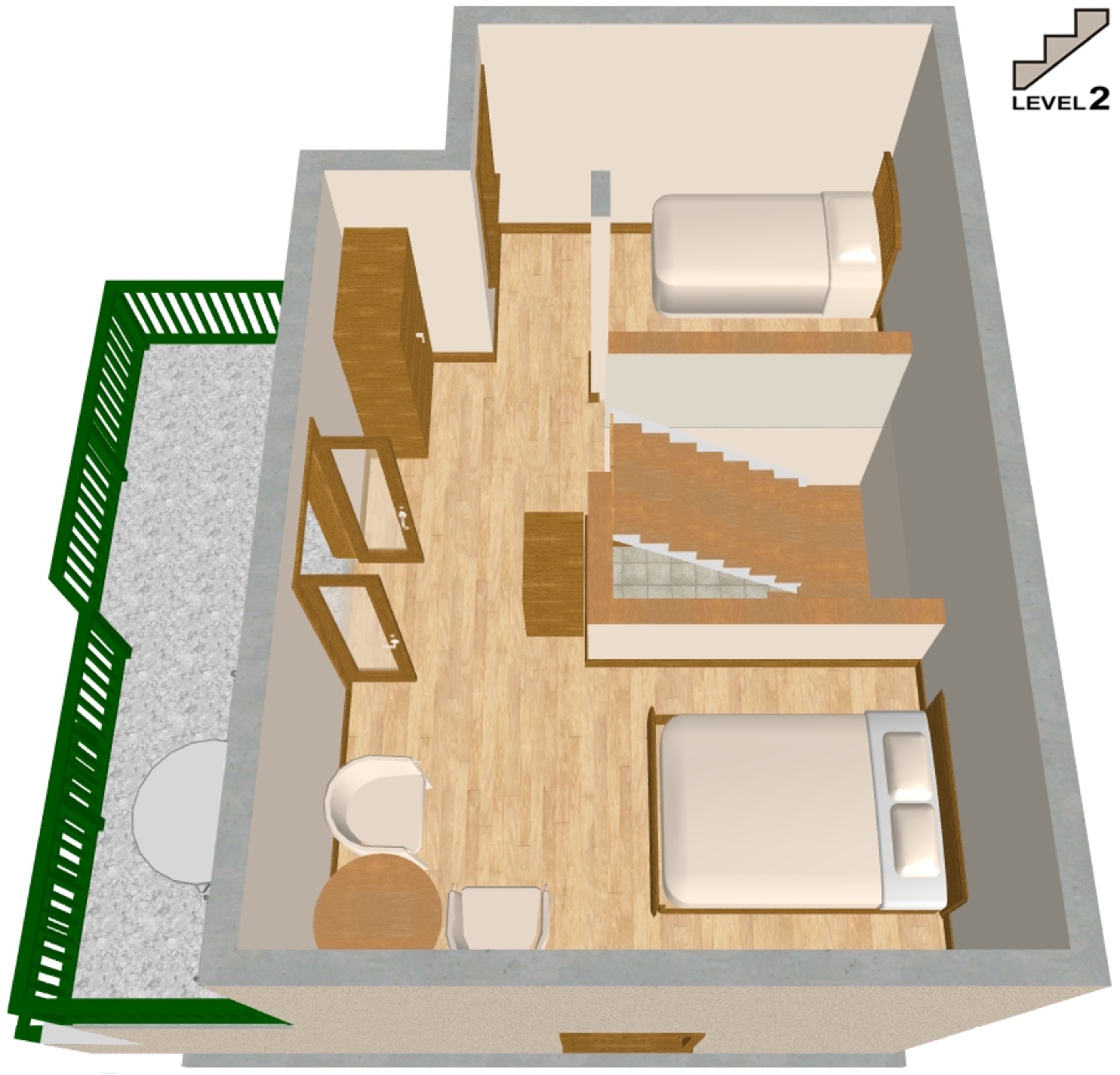 One bedroom house with terrace and sea view Brela, Makarska  K