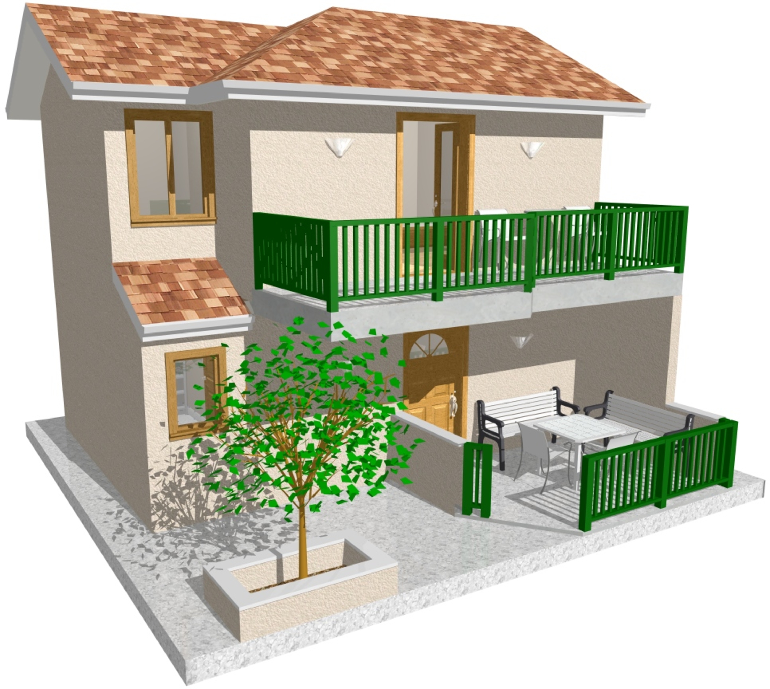 One bedroom house with terrace and sea view Brela, Makarska  K