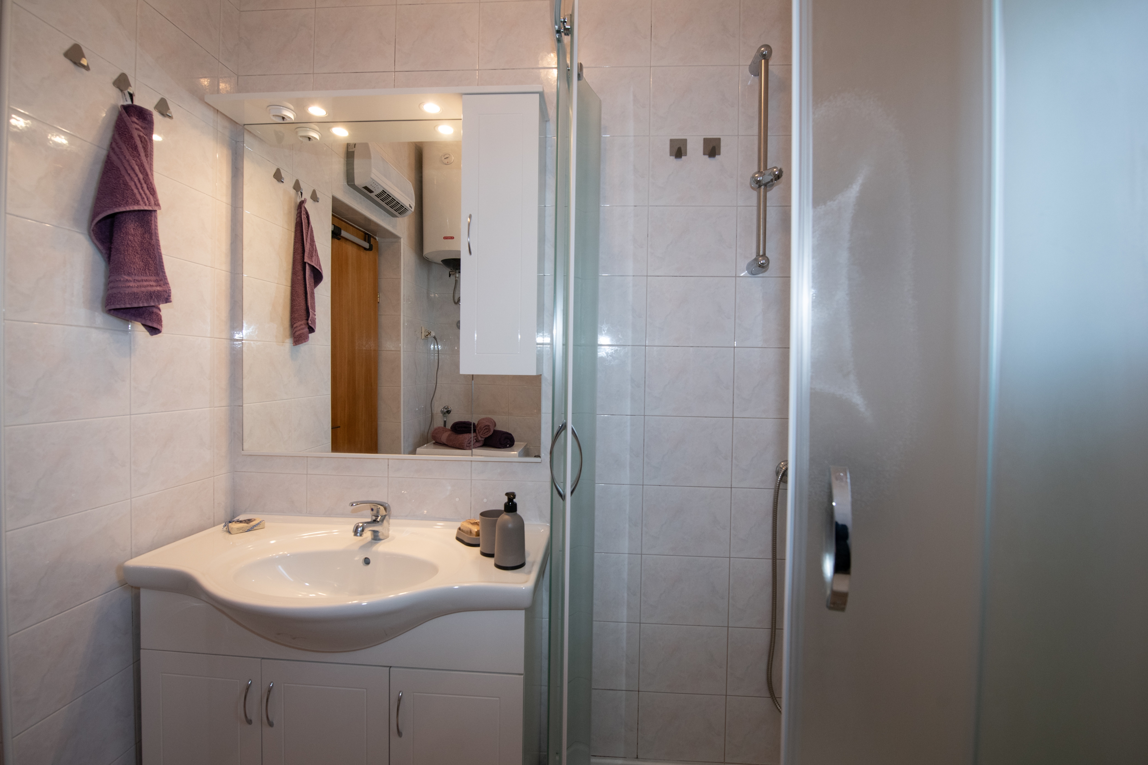 One bedroom apartment with terrace and sea view Ika, Opatija  A-b