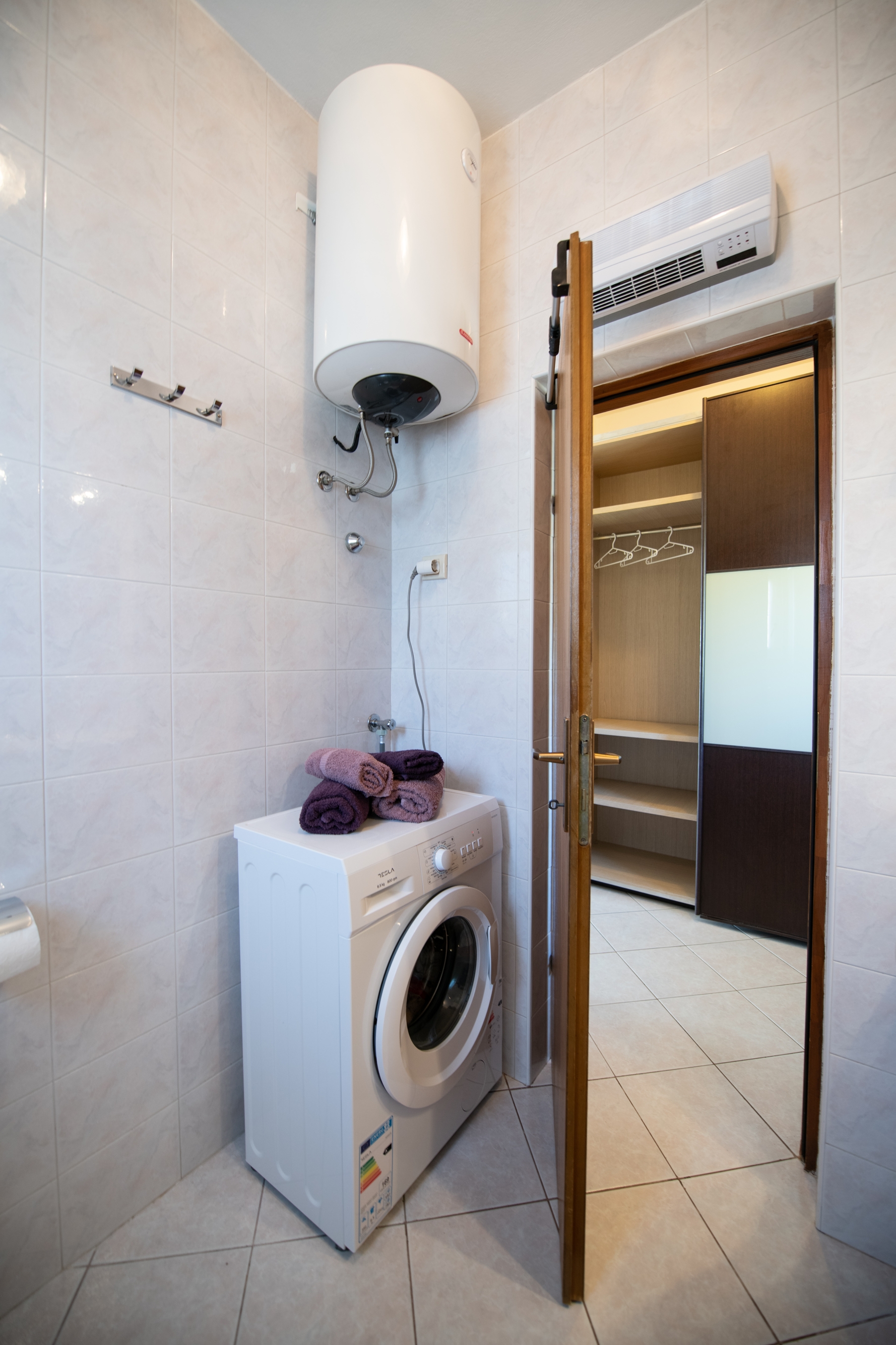 One bedroom apartment with terrace and sea view Ika, Opatija  A-b