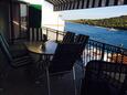 Terrasse Jezera, Terrasse dans l’hébergement en type apartment, avec la vue sur la mer, animaux acceptés et WiFi.