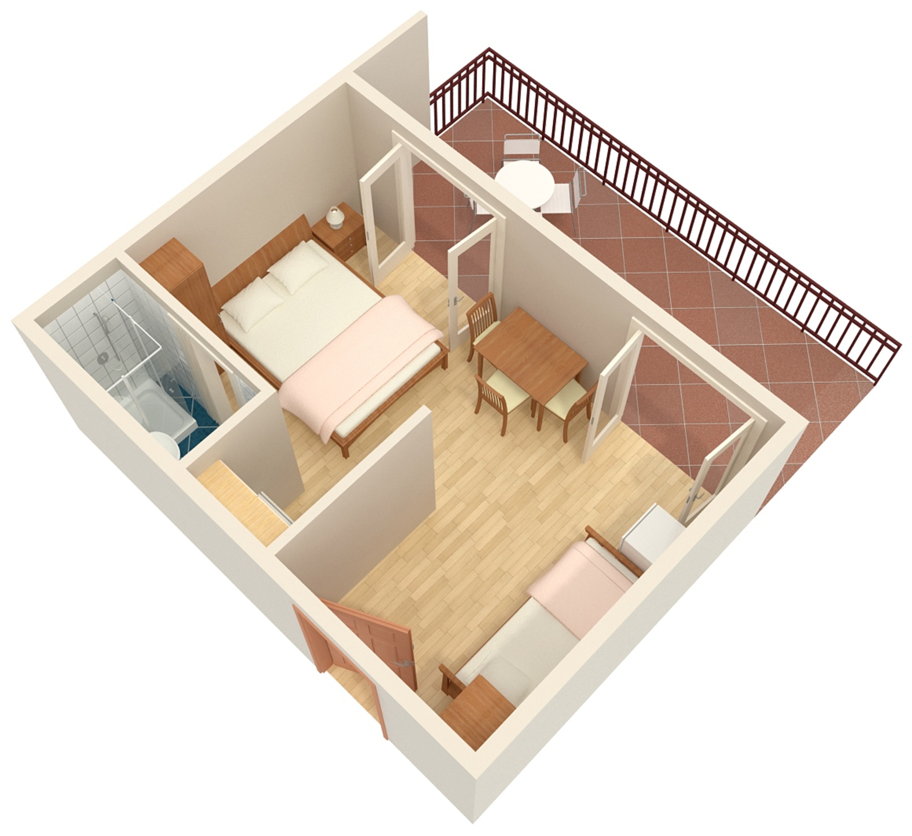 Studio flat with terrace Jezera, Murter  AS-d