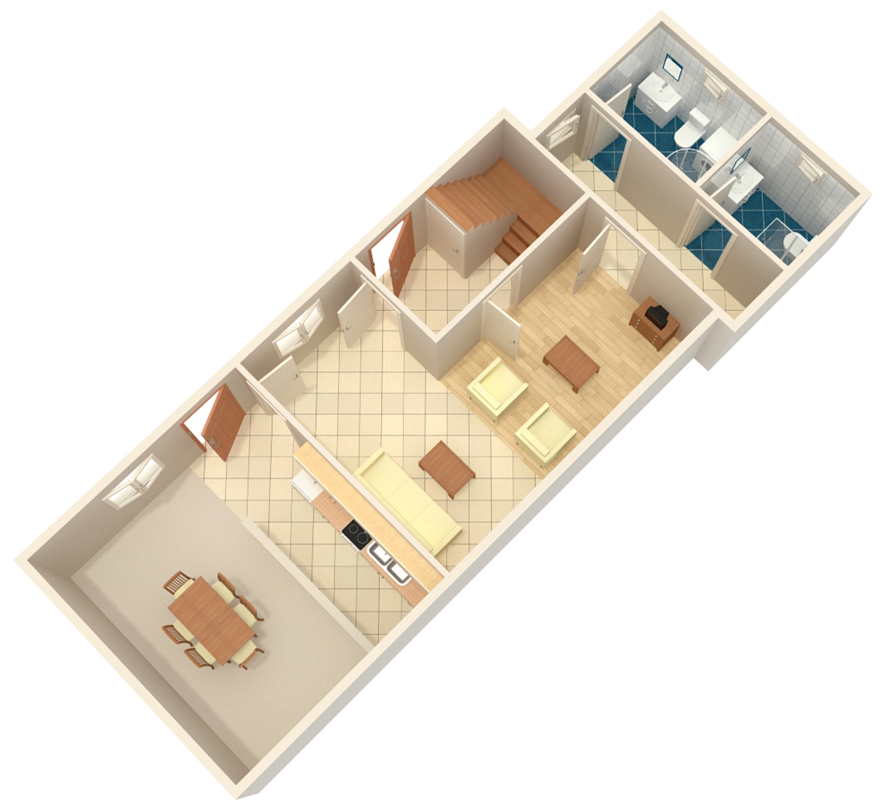 Three bedroom house with terrace Stivan, Cres  K