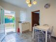 Sala da pranzo Cres, Sala da pranzo nell'alloggi del tipo apartment, condizionatore disponibile, animali domestici ammessi e WiFi.